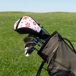 Rode sneeuwvlokken, Jouw naam, Personaliseren Golfheadcover