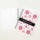 Rode sneeuwvlokken, Jouw naam, Personaliseren Planner (Display)