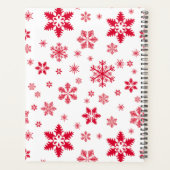 Rode sneeuwvlokken, Jouw naam, Personaliseren Planner (Achterkant)