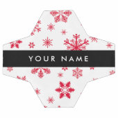 Rode sneeuwvlokken, Jouw naam, Personaliseren Voetbal (Enkel)