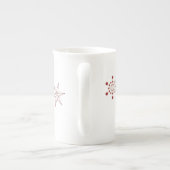 Rode sneeuwvlokken | Mok Espresso (Achterkant)