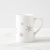 Rode sneeuwvlokken | Mok Espresso (Rechts)