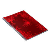 Rode Sneeuwvlokken Notitieboek (Rechterzijde)