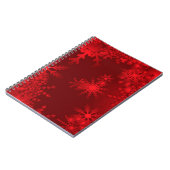 Rode Sneeuwvlokken Notitieboek (Linkerzijde)