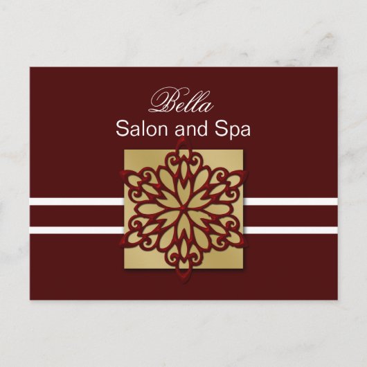 rode sneeuwvlokken voor bedrijven Dank je Kaarten (Voorkant)