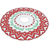 Rode Snoep harten Kerstboom Rok (Gekanteld)