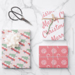 Rode Snoep met kerstbomen - roze feestdag Inpakpapier Vel<br><div class="desc">Dit schattige kerstvakantieinpakpapier bevat een set van drie verschillende design inpakpapier. 1. een roze achtergrond met patronen van een rode auto en een kerstboom bovenaan. 2. een witte achtergrond met het woord "vrolijke kerstmis" in roze letters. 3. een roze achtergrond met patronen van snoepsnoeren. Verander de achtergrondkleuren en personaliseer het...</div>