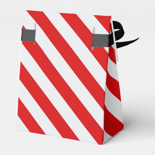 Rode Snoep Stripe Bedankdoosjes (Achterkant)