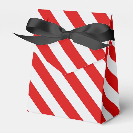 Rode Snoep Stripe Bedankdoosjes (Voorkant Zijde)
