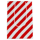 Rode Snoep Stripe Medium Cadeauzakje (Achterkant)