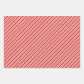 Rode snoepjes, Classic & Fun Christmas Striped Inpakpapier Vel (Voorkant 3)