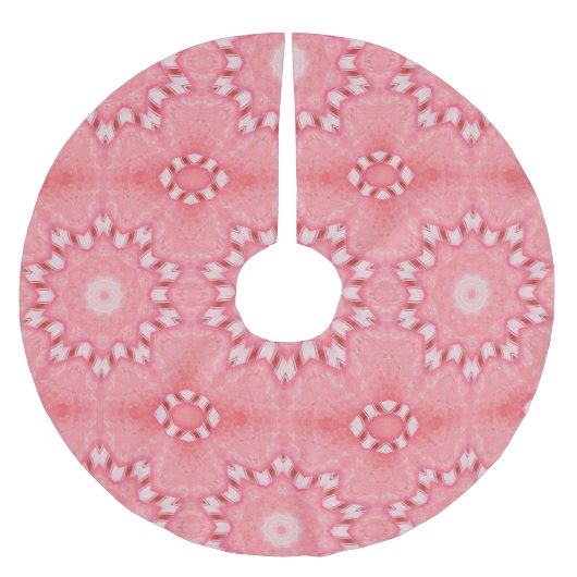 Rode snoepriet Kaleidoscoop kerstboomrokken Kerstboom Rok (Voorkant)