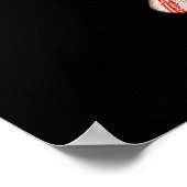 Rode snoepriet Suiker Klein Poster (Hoek)