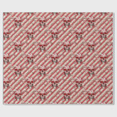 Rode snoepriet Suikermolen Verpakkingspapier Cadeaupapier (Vlak)