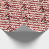Rode snoepriet Suikermolen Verpakkingspapier Cadeaupapier (Hoek)