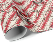 Rode snoepriet Suikermolen Verpakkingspapier Cadeaupapier (Rol Hoek)