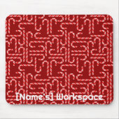  rode snoeprietjes op rood muismat (Voorkant)