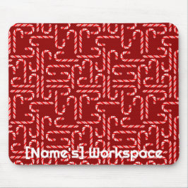  rode snoeprietjes op rood muismat