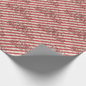 Rode snoeprietpapier cadeaupapier (Hoek)