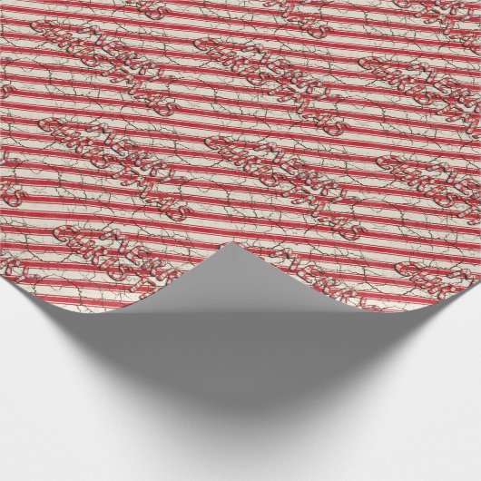 Rode snoeprietpapier cadeaupapier (Hoek)