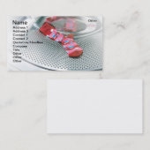 Rode sok visitekaartje (Voorkant / Achterkant)