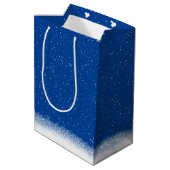 Rode sokken en kerstbal medium cadeauzakje (Achterkant Gekanteld)