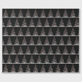 Rode sokken en kerstballen cadeaupapier (Vlak)