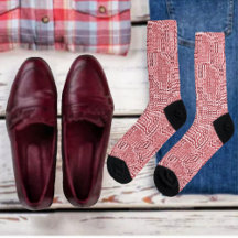 Rode Sokken voor panelen met platenmakreel