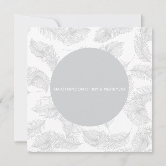 Rode Songbird Moderne bruiloft Uitnodigen Kaart (Achterkant)