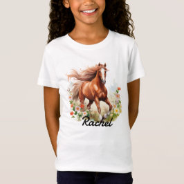 Rode Sorrel Wilde Paard T-shirt