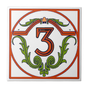 Rode Spaanse brievenbus Tegeltje