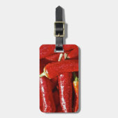 Rode Spaanse peper Bagagelabel (Voorkant verticaal)