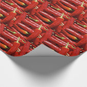 Rode Spaanse peper Cadeaupapier (Hoek)