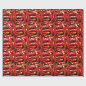 Rode Spaanse peper Cadeaupapier (Vlak)