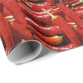 Rode Spaanse peper Cadeaupapier (Rol Hoek)