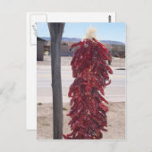 rode Spaanse peper in Hatch New Mexico Briefkaart (Voorkant / Achterkant)