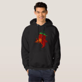 rode Spaanse peper met vlam Hoodie (Voorkant volledig)
