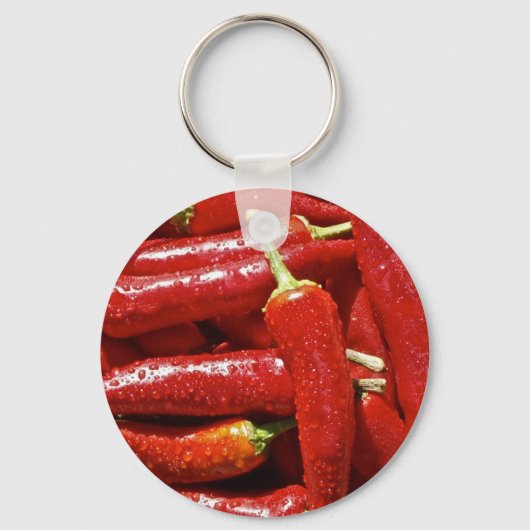 Rode Spaanse peper Sleutelhanger (Voorkant)