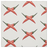 Rode Spaanse peper Stof (Swatch)