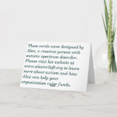 Rode Sparren Feestdagen Kaart (Achterkant)