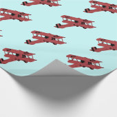 rode speelgoed cadeaupapier (Hoek)