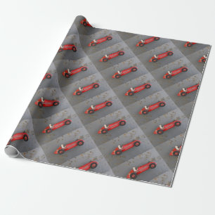 Rode speelgoed cadeaupapier