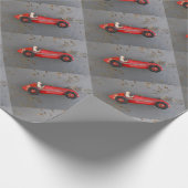 Rode speelgoed cadeaupapier (Hoek)