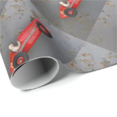 Rode speelgoed cadeaupapier (Rol Hoek)