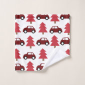 Rode Speelgoed kerstboom Kinderen Bad Handdoek (Wasdoekje)