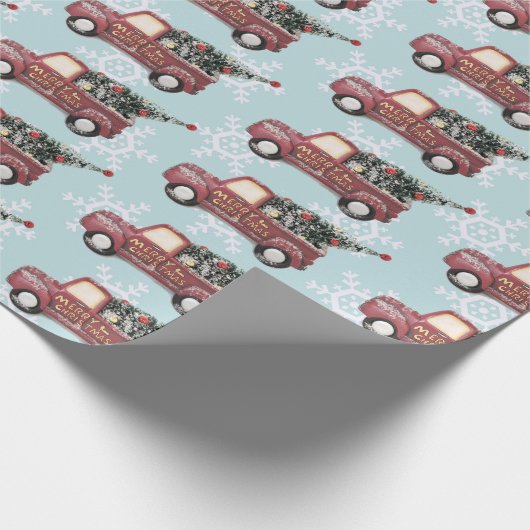  Rode Speelgoed met kerstboom Cadeaupapier (Hoek)