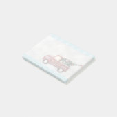 Rode Speelgoed met kerstboom Post-it® Notes (Schuin)