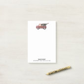 Rode Speelgoed met kerstboom Post-it® Notes (Op bureau)