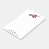 Rode Speelgoed met kerstboom Post-it® Notes (Schuin)