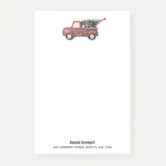 Rode Speelgoed met kerstboom Post-it® Notes (Voorkant)